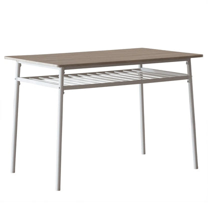 Modern Metal Engineered Wood Dining Set