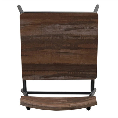 Modern Metal Engineered Wood Dining Set