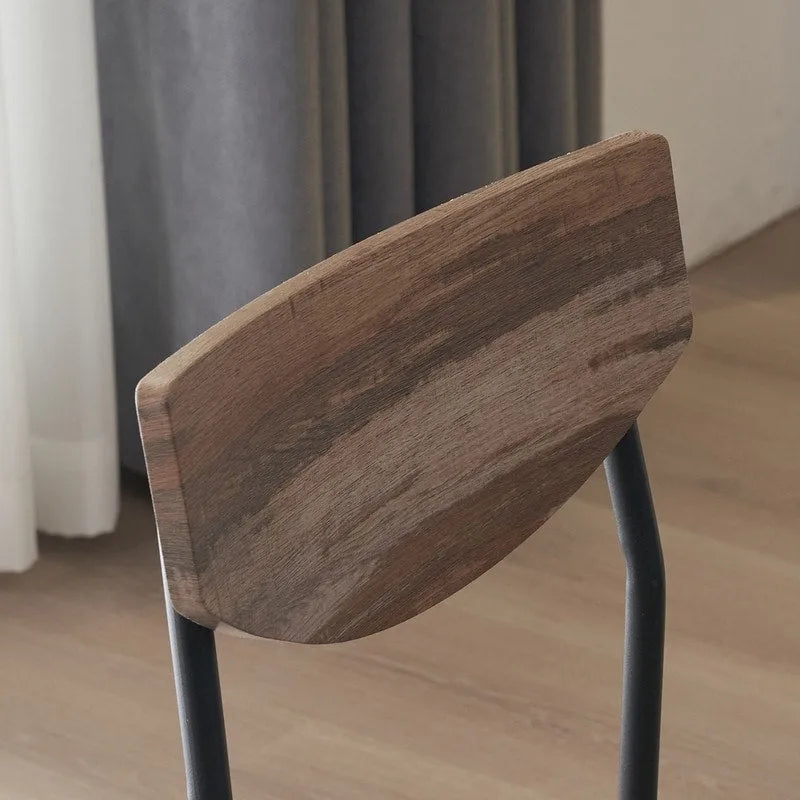 Modern Metal Engineered Wood Dining Set