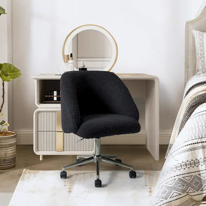 Mid-Century Modern Solid Wood Metal Table Adjustable