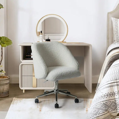 Mid-Century Modern Solid Wood Metal Table Adjustable