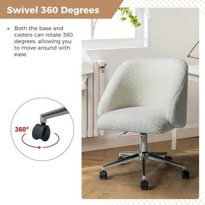 Mid-Century Modern Solid Wood Metal Table Adjustable