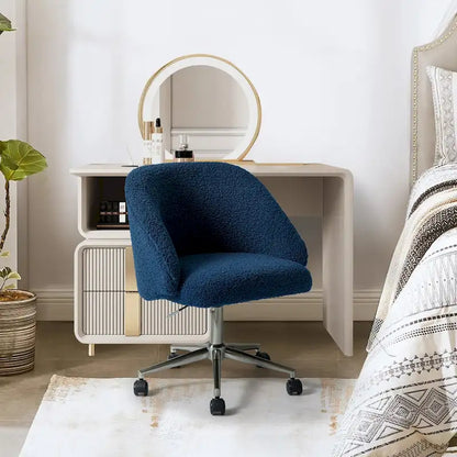 Mid-Century Modern Solid Wood Metal Table Adjustable