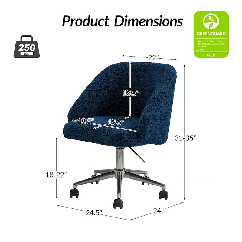 Mid-Century Modern Solid Wood Metal Table Adjustable