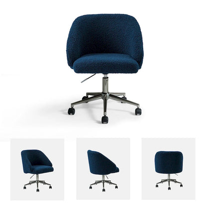 Mid-Century Modern Solid Wood Metal Table Adjustable