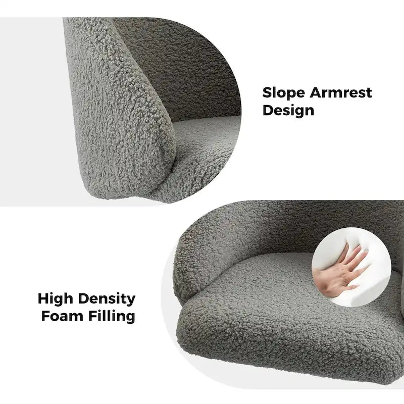 Mid-Century Modern Solid Wood Metal Table Adjustable