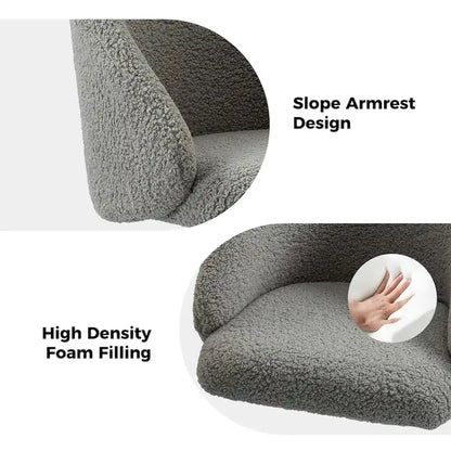 Mid-Century Modern Solid Wood Metal Table Adjustable