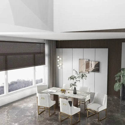 Modern Metal Velvet Chair Upholstered