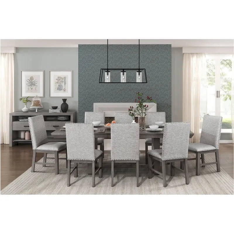 1-Piece Full 30.5 Inch Modern Wood Fabric Dining Set Upholstered