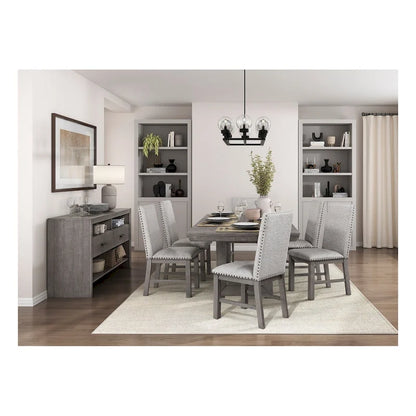 1-Piece Full 30.5 Inch Modern Wood Fabric Dining Set Upholstered