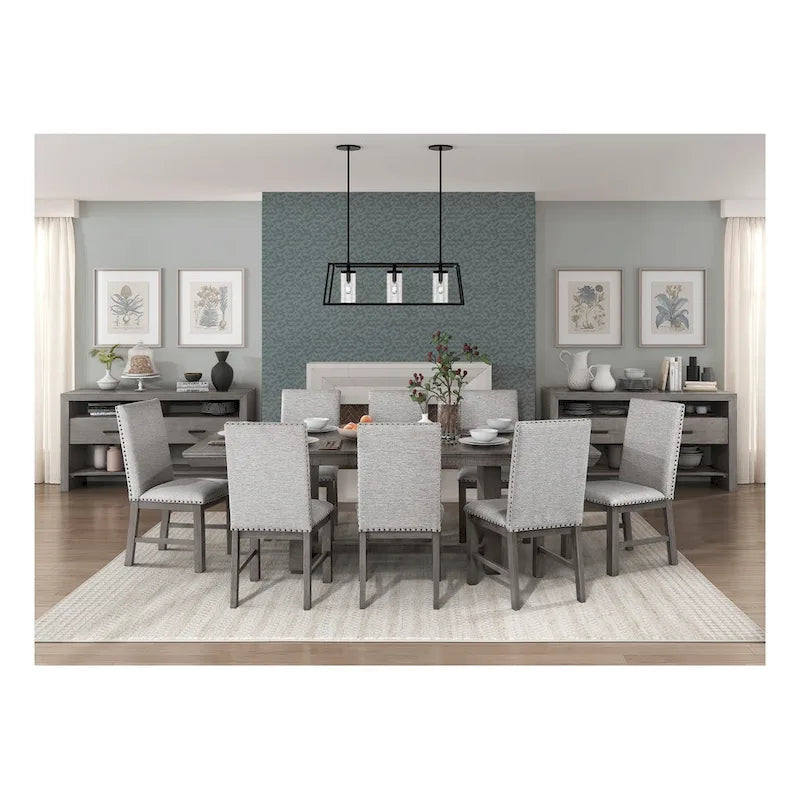1-Piece Full 30.5 Inch Modern Wood Fabric Dining Set Upholstered