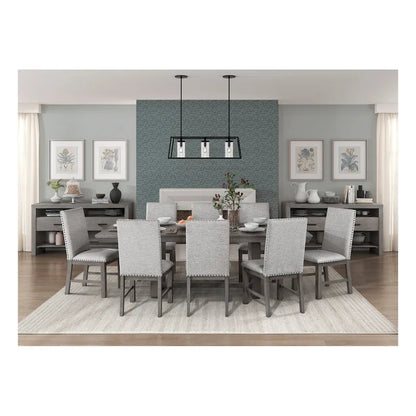 1-Piece Full 30.5 Inch Modern Wood Fabric Dining Set Upholstered