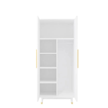 2-Door Wooden Wardrobe