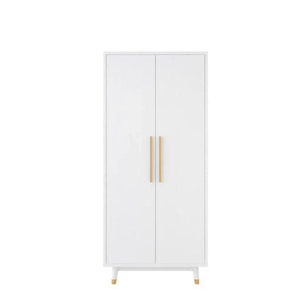 2-Door Wooden Wardrobe