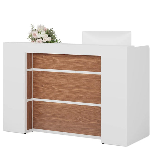 63 Inch Wood Engineered Wood Table LED