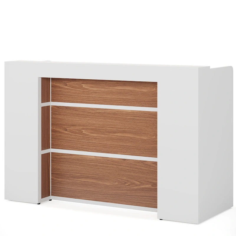 63 Inch Wood Engineered Wood Table LED