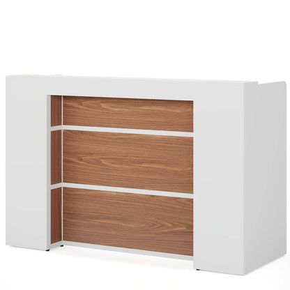 63 Inch Wood Engineered Wood Table LED