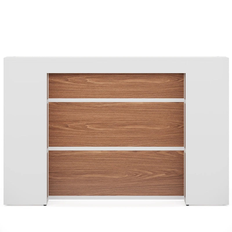 63 Inch Wood Engineered Wood Table LED