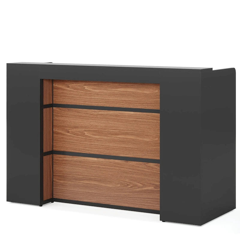 63 Inch Wood Engineered Wood Table LED