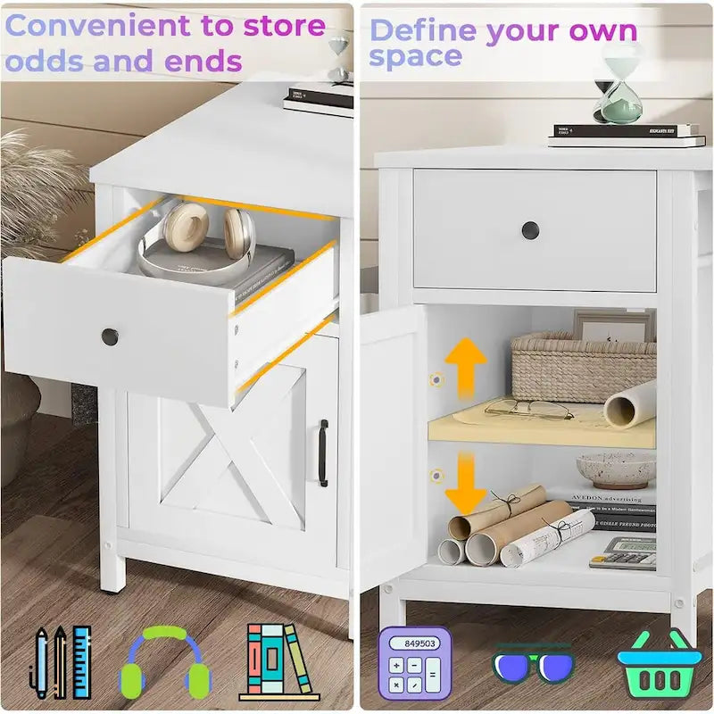 Wood Metal Table Adjustable