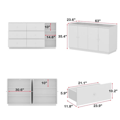 63 Inch Modern Linen Cabinet