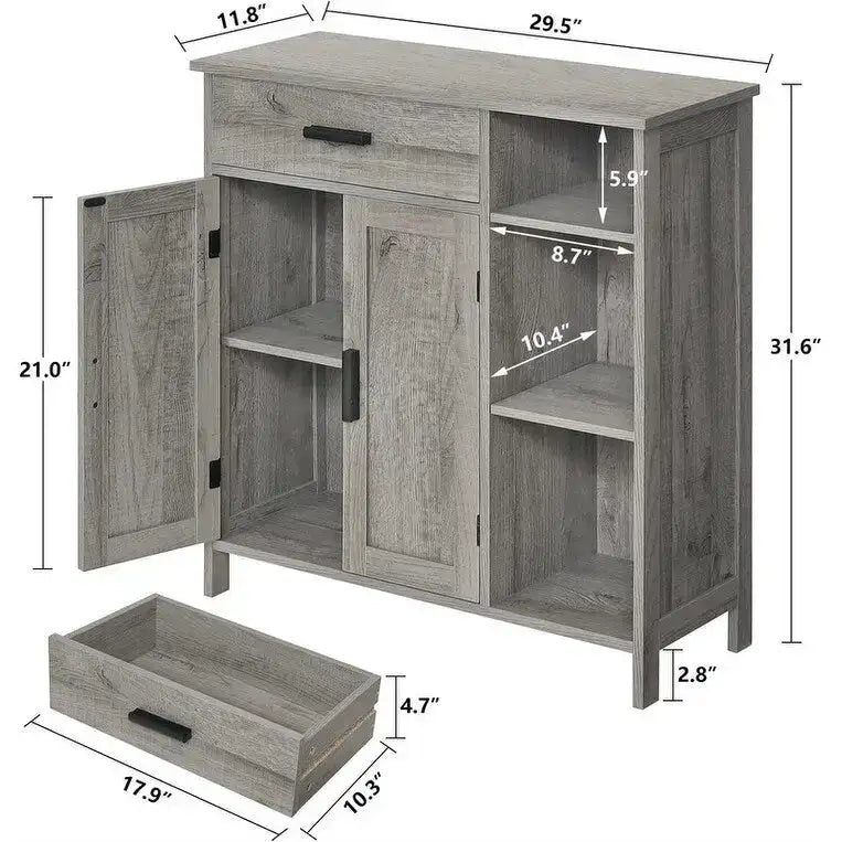 Metal Cabinet with Shelves