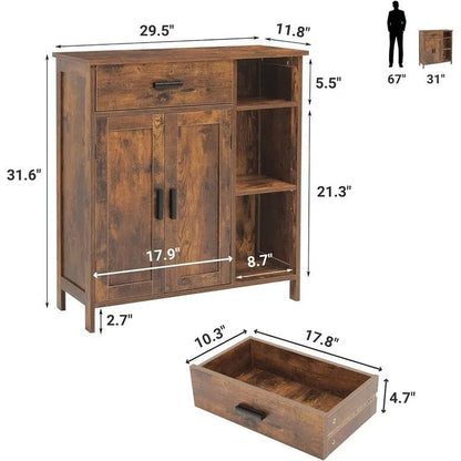 Metal Cabinet with Shelves