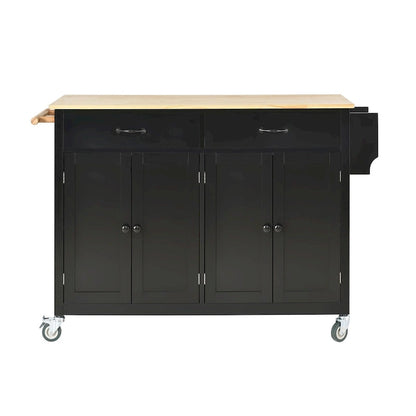 Solid Wood Engineered Wood Kitchen Cart Adjustable