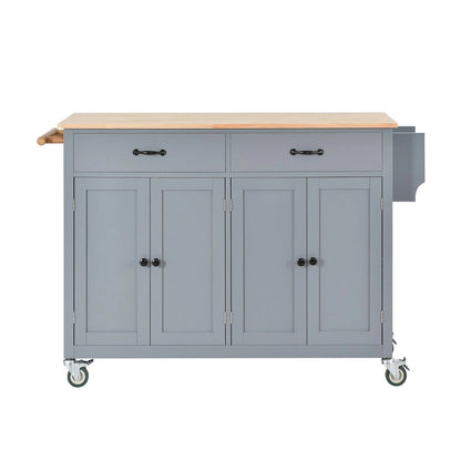 Solid Wood Engineered Wood Kitchen Cart Adjustable