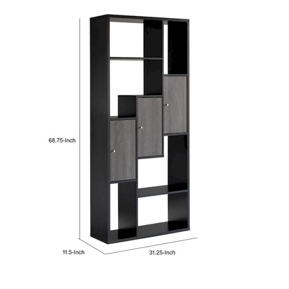 69 Inch Modern Wood Metal Cabinet