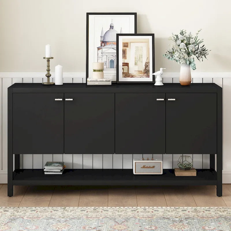 Modern Engineered Wood Table Adjustable