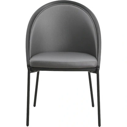 Modern Wood Metal Chair Upholstered