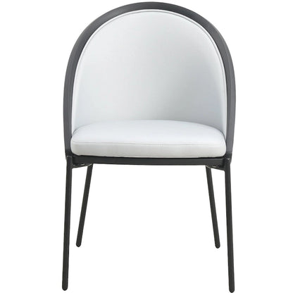 Modern Wood Metal Chair Upholstered