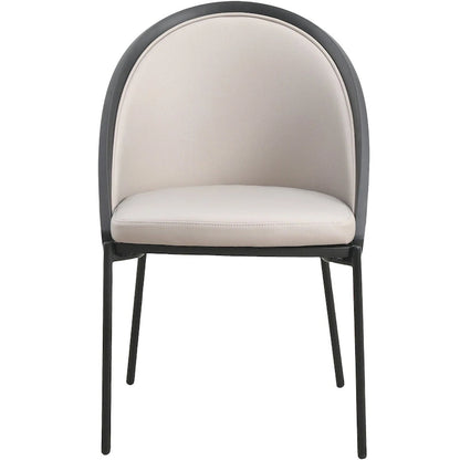 Modern Wood Metal Chair Upholstered