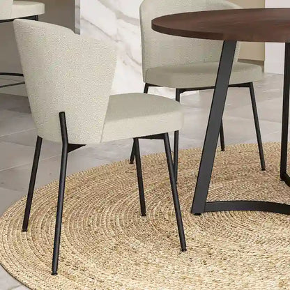 Contemporary Solid Wood Metal Table