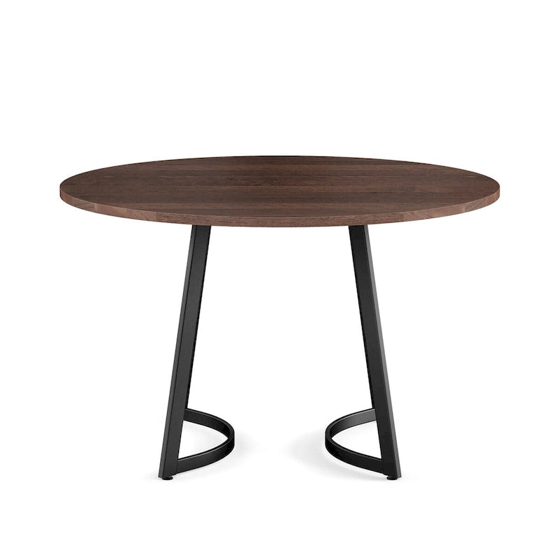 Contemporary Solid Wood Metal Table