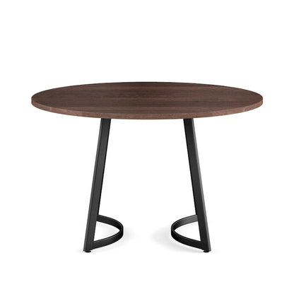 Contemporary Solid Wood Metal Table