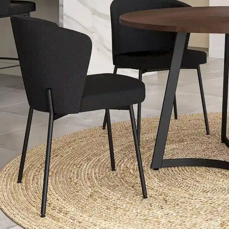 Contemporary Solid Wood Metal Table