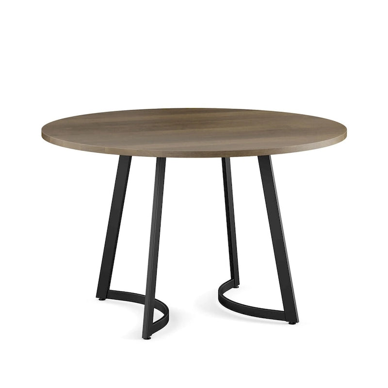 Contemporary Solid Wood Metal Table