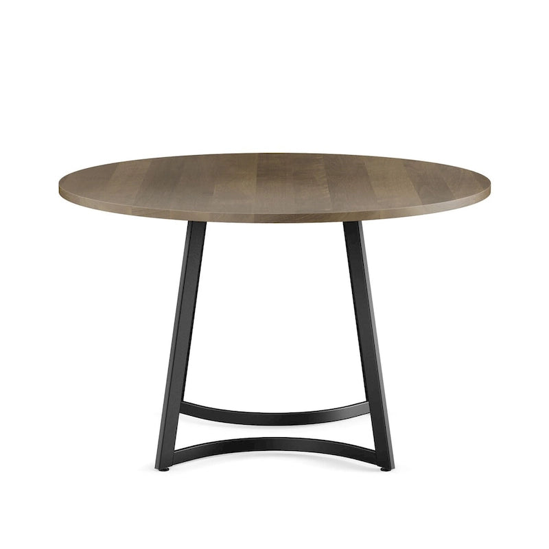 Contemporary Solid Wood Metal Table