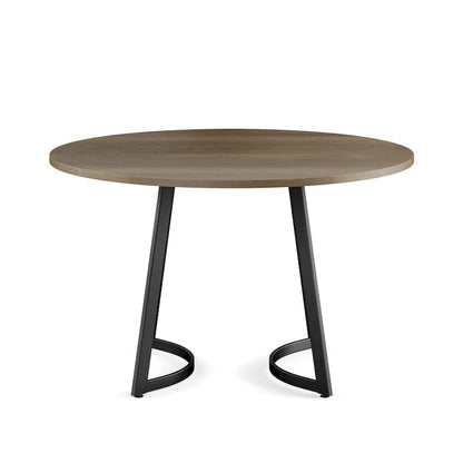 Contemporary Solid Wood Metal Table