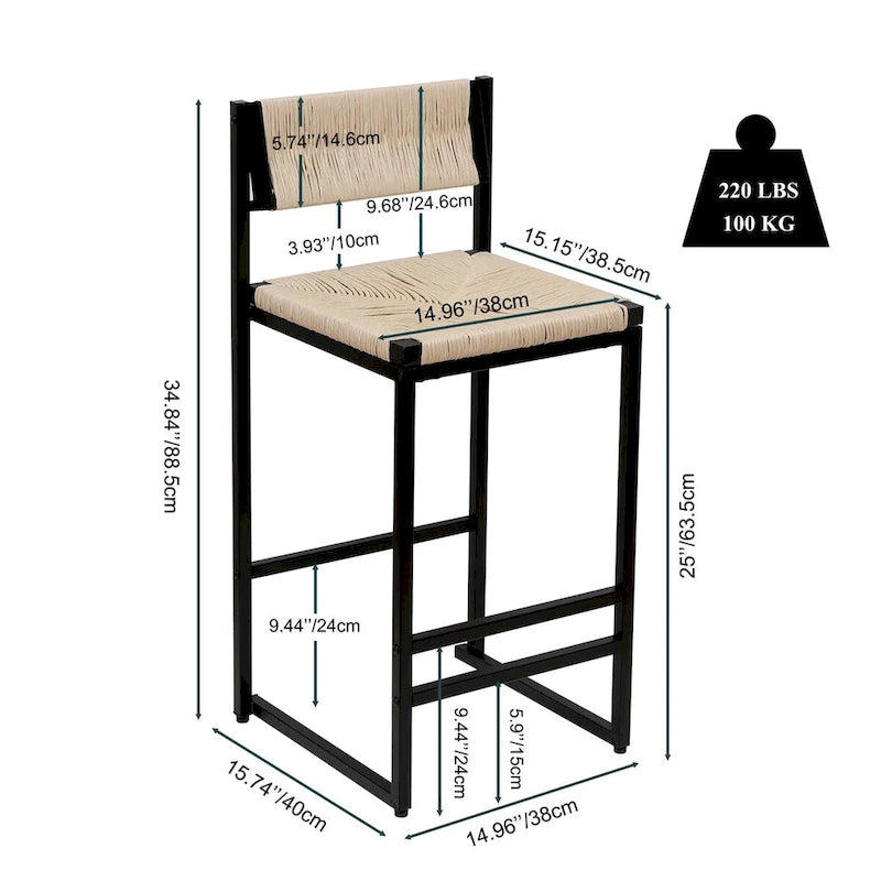 Modern Metal Chair LED