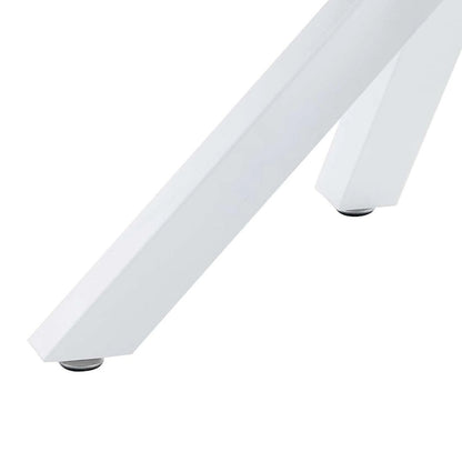 Full Modern Metal Engineered Wood Table