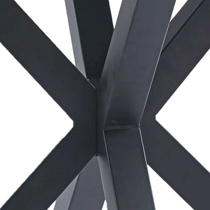 Full Modern Metal Engineered Wood Table