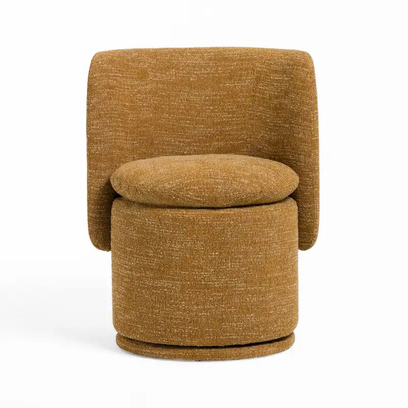26 Inch Modern Wood Metal Chair Swivel