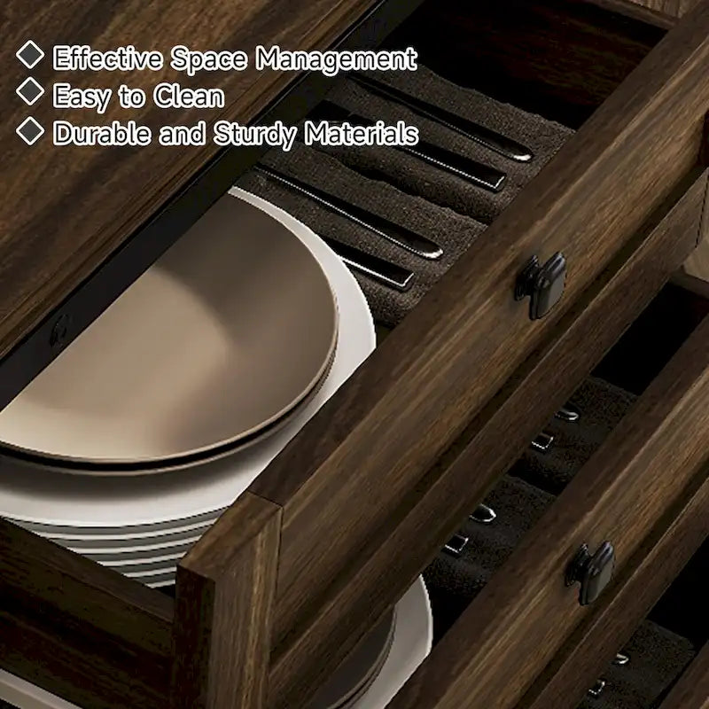 Modern Engineered Wood Cabinet Adjustable