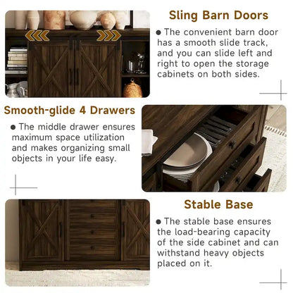 Modern Engineered Wood Cabinet Adjustable