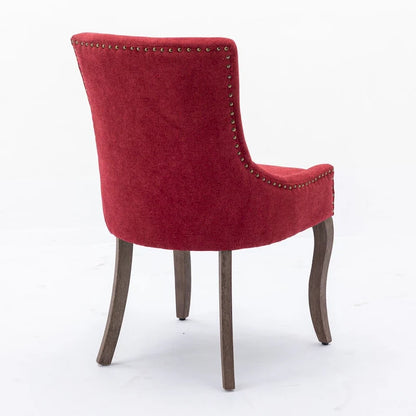 Modern Solid Wood Metal Chair Upholstered