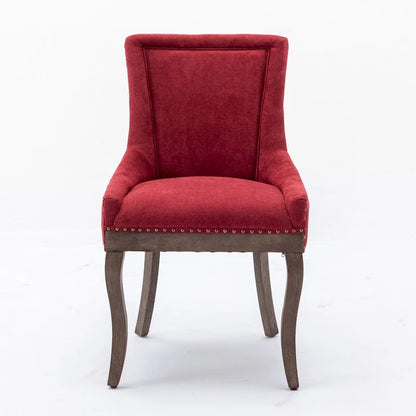 Modern Solid Wood Metal Chair Upholstered