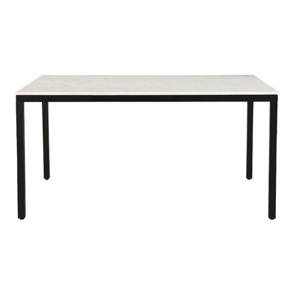 30 Inch Modern Metal Marble Table